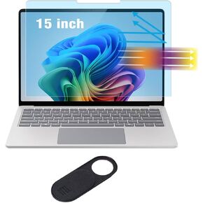 Anti Blue Light Anti Glare Screen Protector for 2024 Microsoft Surface Laptop 7 15 Inch Laptop Eyes Protection Filter Reduce Eye Strain