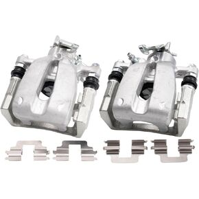 TRQ Rear Brake Caliper Set Compatible with 2012-2019 Fiat 500