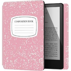 TNP Case for 6" All-New Kindle 2024 & 2022 Release 11th Generation Cover - Slim, Lightweight, Protective Flip Case with Auto Sleep & Wake for 6-Inch Amazon Kindle E-book Reader, Composition Book Black