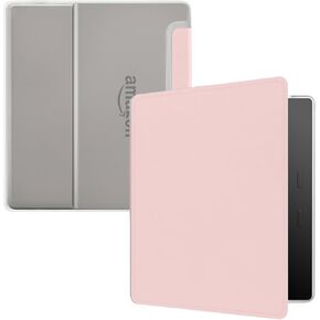Case for 7" Kindle Oasis (3th Generation-2017 Release), Ultra Clear Soft Flexible Transparent TPU Back Cover with Auto Sleep/Wake for Kindle Oasis (Model NO. S8IN4O), Pink