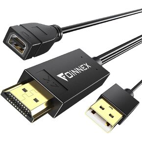 FOINNEX HDMI to Mini DisplayPort Adapter, 4K HDMI to Mini DP Converter, Support Unidirectional HDMI Source to Mini DP Display