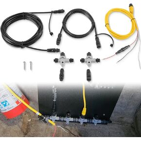 Replacment for 010-11442-00 NMEA 2000 Starter Kit, Power Drop Backbone Cable, Male and Female Terminator, T-Connectors Compatible with Garmin Devices