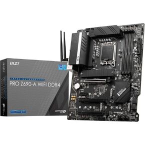 MSI PRO Z690-A WiFi DDR4 ProSeries Computer Gaming Motherboard (ATX, 12th Gen Intel Core, LGA 1700 Socket, DDR4, PCIe 4, CFX, M.2 Slots, Wi-Fi 6E) Intel PC Motherboards (Renewed)