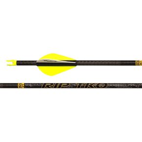 Victory Archery RIP TKO 0.204" 200/250/300/350/400 Spine Small Diameter Carbon Hunting Arrow Vane Fletched 6 Pack