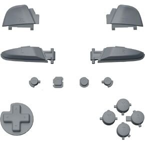 eXtremeRate New Hope Gray Repair ABXY D-pad ZR ZL L R Keys for Nintendo Switch Pro Controller, DIY Replacement Full Set Buttons with Tools for Nintendo Switch Pro Controller - Controller NOT Included