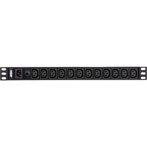 ATEN PE0112A Power Distribution Rack PDU 12 AC 50-60 Hz Input - Outlets 15A Basic IEC or NEMA Outlet Models Aluminum Material for Servers Network Devices Telecom Equipment