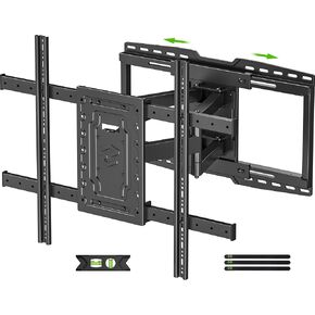 USX MOUNT Heavy Duty TV Wall Mount for 32-105" TVs up to 165lbs with 8" Sliding Design, Ultra-Large TV Mount for up to 24" Studs with Swivel, Tilt&Leveling, Pre-Assembled TV Bracket Max VESA 800x600mm