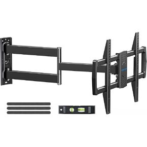 MOUNTUP Long Arm Corner TV Mount for Most 32-75 Inch TVs, TV Wall Mount with 32" Long Extension, Swivel & Tilt Articulating Full Motion TV Mount, MAX VESA 600x400mm, Holds up to 99 lbs MU0076