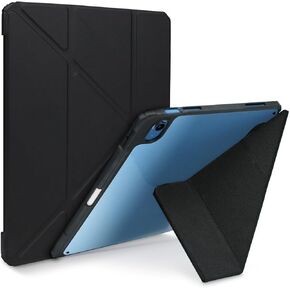 PureGear Folio Case for Apple iPad Air Case 5th Generation 2022 / 4th Generation 2020 10.9 Inch, Slim Soft-Touch Front Folio Stand Cover, iPad Air 5th Gen Tablet Folio Case Black (Auto Wake/Sleep)