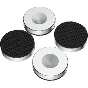 HiFi Speaker Stand Feet Pads, 25x10mm, Stainless Steel Speaker Isolation Feet for DVD/Amplifier/Turntables/Subwoofer