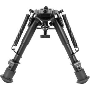 Tactical 6-9 Inches Bipod with Adapter for M-Rail Adjustable Super Duty Aluminum Bipod Easy installation for Hunting Shooting Outdoors