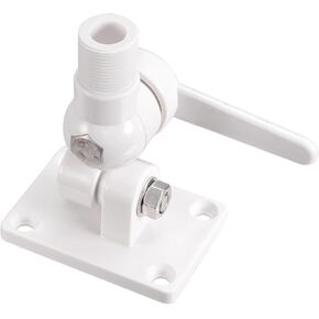Bingfu VHF Marine GPS Antenna Mounting Kit Dual-axis Heavy-Duty Adjustable Base Fixed Mount Bracket for Boat