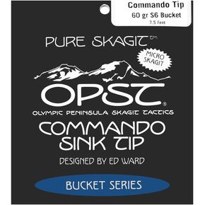 OPST Pure Skagit Commando Micro Tips, 7.5ft, 8lb, Blue, Single Strand, Sink Tip, Fly Fishing Line