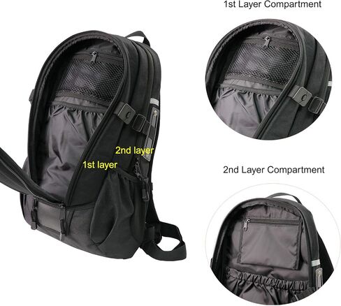 Niche Motorcycle Hard Shell Ride Riding Daypack 20L لركوب الدراجات النارية ، والركوب ، وركوب الدراجات بنسبة 100 ٪ على غطاء أمطار السلامة العاكسة للماء NMO-2224 in Saudi Arabia
