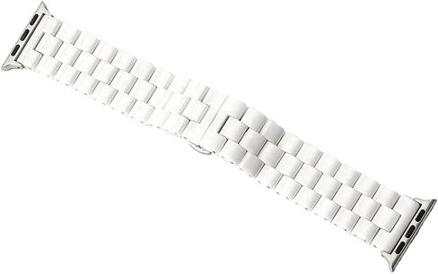 Compatible for Apple Watch Band 49mm 46mm 45mm 44mm 42mm Ceramic, Stainless Steel Butterfly Buckle Wristband Replacement Band for Apple Watch Ultra 2/Ultra/Series 10/9/8/7/6/5/4/3/2/1/SE in Saudi Arabia