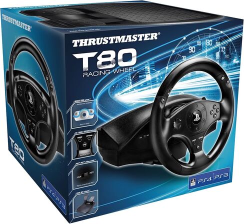 عجلة سباق Thrustmaster USB T80 (PS4/PS3) لـ PlayStation 4 (متجدد) in Saudi Arabia