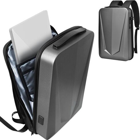 Starlink Mini Backpack Case, Protective Hard Shell Case for Dish Satellite Accessories,USB & Type-C Ports, Expandable 20L-26L,Waterproof & Scratch-Resistant PC Material,Perfect for Travel Outdoor in Saudi Arabia