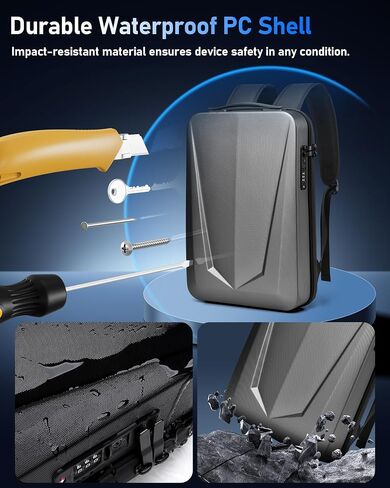Starlink Mini Backpack Case, Protective Hard Shell Case for Dish Satellite Accessories,USB & Type-C Ports, Expandable 20L-26L,Waterproof & Scratch-Resistant PC Material,Perfect for Travel Outdoor in Saudi Arabia