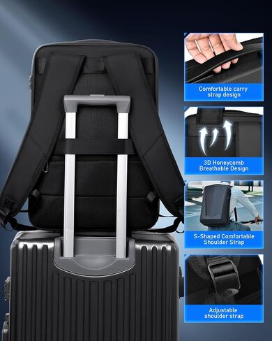 Starlink Mini Backpack Case, Protective Hard Shell Case for Dish Satellite Accessories,USB & Type-C Ports, Expandable 20L-26L,Waterproof & Scratch-Resistant PC Material,Perfect for Travel Outdoor in Saudi Arabia