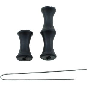 RLECS 4 Sets Archery Silicone Black Finger Guard Recurve Archery Protection String Positioning Shock Roller Finger Guard for Bowstring