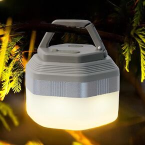 LED Camping Lantern Rechargeable 350LM, 6 Light Modes Camping Tent Light with Waterproof Portable Tent Lamp for Hiking Fishing Backpacking Outdoor Parties