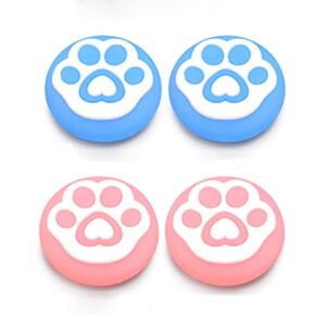 Analog Stick Joystick Rubber Silicone Cap Thumbstick Thumb Grip Cover Case Skin Joystick Grips for PS4 PS3 Xbox One Xbox 360 Controller (A # Blue)