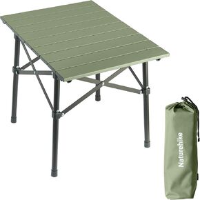 Naturehike Portable Camping Table, Aluminium Folding Table, Ultralight Camp Table Small Table for Camping Hiking Backpacking Outdoor Picnic