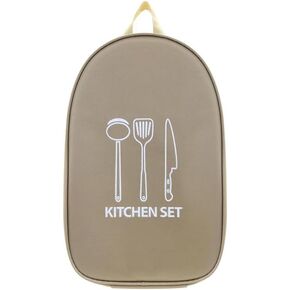 Outdoor Camping Cookware Portable Storage Bag, Suitable for Outdoor Camping, Hiking, Can Store Knives, Forks, Spoons, etc., Bag Only