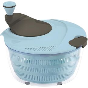 Fruit spinner Kitchen salad tool Salad Spinner Doubled Rain Holes, Lettuce Dryer For Washing, Drainage, And Dehydrating Greens, Fruits, And Vegetables Nordic Blue Salad Dehydrator,Blue in Saudi Arabia