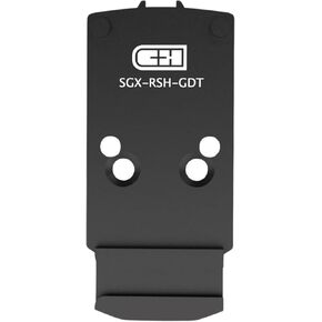 C+H Precision Optics Adapter Plate with Glock-Compatible Rear Sight Dovetail for SIG P320 Legion (X-Five/M17/M18) with Romeo 1 Pro Optic Ready Cut and Trijicon RMR/SRO, Holosun 407C/507C/508C/508T