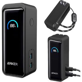 Case for Anker Prime Power Bank 9600mAh 65W Output, Silicone Protective Cover,Drop-Proof,Scratch-Proof,Shock-Proof,Protective Case for Anker Prime Power Bank 9600mAh(Black)