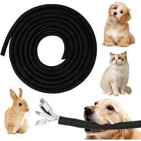 15Ft Cord Protectors from Pets No Chew, 1/2inch Cord Organizer Cable Management Under Desk, Cable Sleeve, TV Cord Hider, Cable Sleeves Cord Management, Keep Cats from Chewing Cords, Desk Accessories