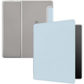Case for 7" Kindle Oasis (3th Generation-2017 Release), Ultra Clear Soft Flexible Transparent TPU Back Cover with Auto Sleep/Wake for Kindle Oasis (Model NO. S8IN4O), Light Blue