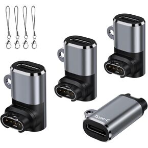 USB-C Charger Cable Adapter for Garmin Watch 4-Pack,Type C Garmin Charging Converter for Fenix 8 7 7S 7X 6 E,Forerunner 965 955 265 255 165 55,Instinct,Venu 3S 2 SQ,Vivoactive 5,Epix Pro