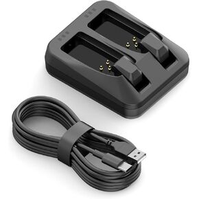 Dual-Port for SRAM AXS Battery Charger Compatible with Sram AXS/eTap Red Force Rival GX Eagle Battery, Replacment for SRAM Battery Charger for Dual Batteries with USB-C Cable