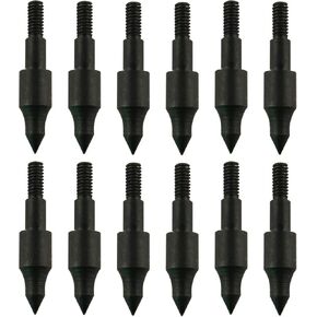 Tegg Target Point 12PCS 100 Grain Archery Arrow Broadheads Screw-in Combo Field Points Practice Field Tips