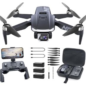N11 PRO GPS Drone with Camera for Adults 4K UHD, 90 Min Long Flight Time, Long Control Range, Auto Return, Follow Me, Brushless Motor, 5G FPV RC Quadcopter for Beginners