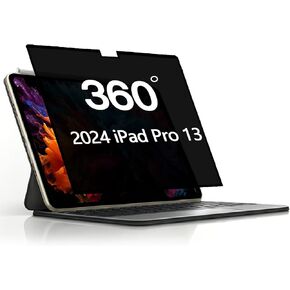 360 °Privacy Filter Film for iPad Pro 13 inch 2024 (A2925/A2926/A3007), Privacy Protect Screen for iPad Pro 13 inch M4, anti-glare and anti-blue light