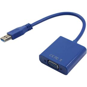 Mobestech Cable Adapter Adapter Video External to Multi USB Screen Blue Converter Display USB Adapters USB Adaptor USB Adaptor