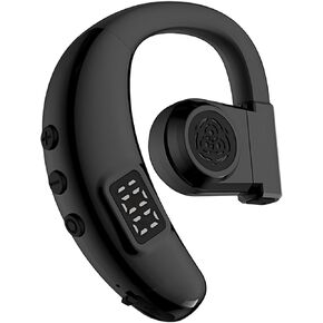 Hmusic Bluetooth Headset, V5.4 Wireless Bluetooth Earpiece, USB C Fast Charging 20 Hrs Playing Wireless Earphone with ENC Mic for Driving, Truckers, Business, Office (Black)