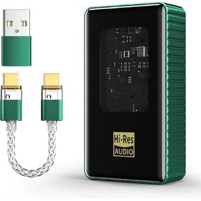 Headphone Amplifier[Hi-Res Audio Certified] Portable USB DAC Amps with 4.4mm and 3.5mm Dual Outputs Supports PCM 768kHz/DSD256 High Resolution Lossless for Smartphones/PC/Laptops