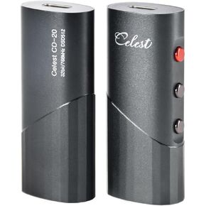 QOA Celest CD-20 Headphone Amplifier Portable USB DAC Amps with 4.4mm and 3.5mm Dual Outputs Supports PCM 32Bit 768kHz/DSD512 High Resolution Lossless for Smartphones/PC/Laptops/Home Audio