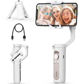 Gimbal Stabilizer for Smartphone, 3-Axis Phone stabilizer with Tripod, Foldable Phone Gimbal for Android and iPhone 14 PRO MAX, Stabilizer for Video Recording with 600° Auto Rotation - hohem iSteady X