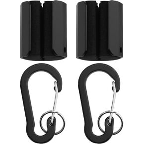 2Pcs Aluminum Alloy Lightweight Portable Lure Fishing Rod Hanger Creek Rod Clips Wearable Fishing Rod Holder Fishing Rod Clip