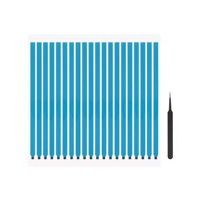 20pcs سهلة السحب علامة التبويب شريط امتداد مناسبة لجهاز LCD LCD LED لوحة استبدال الشاشة ، بطارية الهاتف المحمول سهلة السحب. شريط سحب المسيل للدموع باليد (أبيض ، 220 مم (8.66 "))