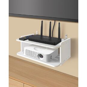 Wall Mount Floating Projector Shelf,Wall Router Shelf,Floating Shelf Holder for Xbox Series S/X, PS5, PS4,Gaming Console Shelf for Wall Floating Projector Holder, Wall Shelf for TV