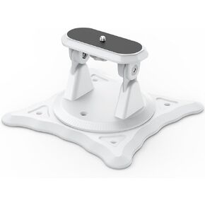 Projector Stand,1/4" Screw,Adjustable Stand with Easy Setup and 360-Degree Rotation for Most Projectors,Lightweight 240g (Only Stand)-White