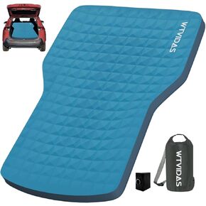 Tesla Model Y Self Inflating Mattress with Solid Foam & Air Pump,Portable SUV Car Sleeping Mattress,Foam Camping Mattress for Tesla,3.2"Thick