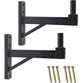 Speaker Wall Mount, Speaker Mount Wall, Wall Speaker Mount Brackets for Professional Audio,PA Speakers,Hold up to 100lbs,DX-319(2 Packs Black)