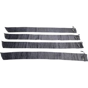 Southland Archery Supply Knit Gun Sock Sleeve Soft Bag Case Cover 50" Long x 4.5" Wide - 4/Pack - for Rifle Shotgun with or without Scope Storage, Anti-Rust, Silicone Treated, Drawstring Closure